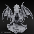 Mesmerising Purple Dragon Miniature for Dungeons and Dragons, Pathfinder or other TTRPGs