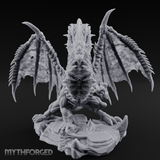 Mesmerising Purple Dragon Miniature for Dungeons and Dragons, Pathfinder or other TTRPGs