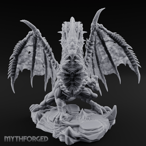 Mesmerising Purple Dragon Miniature for Dungeons and Dragons, Pathfinder or other TTRPGs