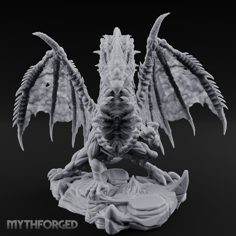 Mesmerising Purple Dragon Miniature for Dungeons and Dragons, Pathfinder or other TTRPGs