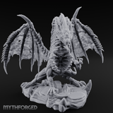 Mesmerising Purple Dragon Miniature for Dungeons and Dragons, Pathfinder or other TTRPGs