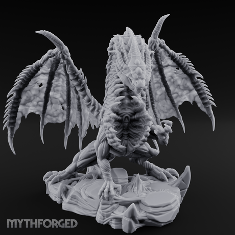 Mesmerising Purple Dragon Miniature for Dungeons and Dragons, Pathfinder or other TTRPGs