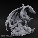 Mesmerising Purple Dragon Miniature for Dungeons and Dragons, Pathfinder or other TTRPGs