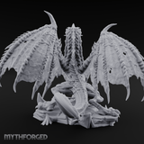 Mesmerising Purple Dragon Miniature for Dungeons and Dragons, Pathfinder or other TTRPGs