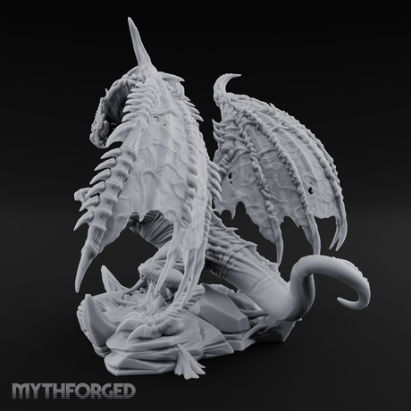 Mesmerising Purple Dragon Miniature for Dungeons and Dragons, Pathfinder or other TTRPGs