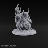 Gut Feeling Hezrou Fiend Demon with Flaming Staff