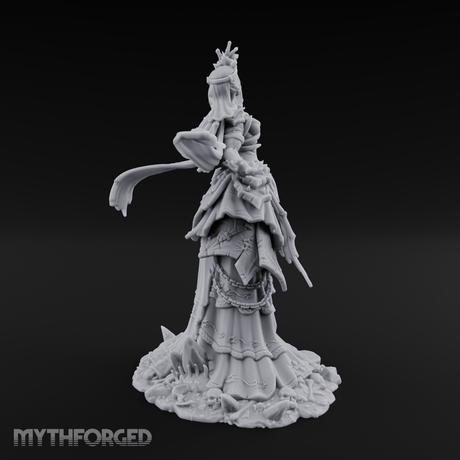 Veiled Banshee Queen Miniature for Dungeons and Dragons, Pathfinder or other TTRPGs