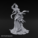 Veiled Banshee Queen Miniature for Dungeons and Dragons, Pathfinder or other TTRPGs
