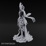 Veiled Banshee Queen Miniature for Dungeons and Dragons, Pathfinder or other TTRPGs
