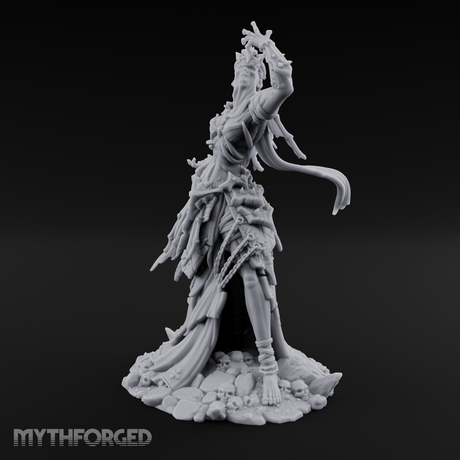 Veiled Banshee Queen Miniature for Dungeons and Dragons, Pathfinder or other TTRPGs
