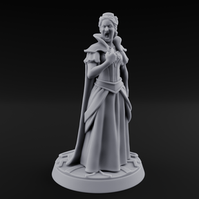 Shrieking Mad Human Queen Miniature for Dungeons and Dragons, Pathfinder or other TTRPGs