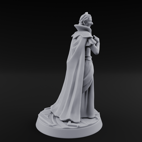 Shrieking Mad Human Queen Miniature for Dungeons and Dragons, Pathfinder or other TTRPGs