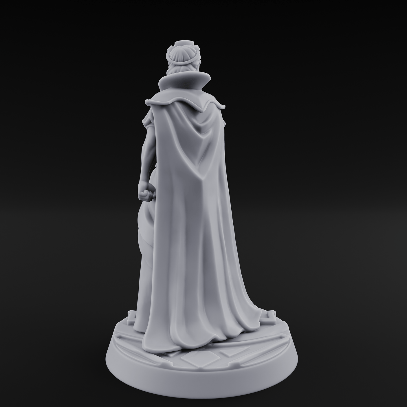 Shrieking Mad Human Queen Miniature for Dungeons and Dragons, Pathfinder or other TTRPGs