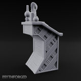 Quill-Inked Bottle-Topped Scholar's Writing Desk Miniature for Dungeons and Dragons, Pathfinder or other TTRPGs