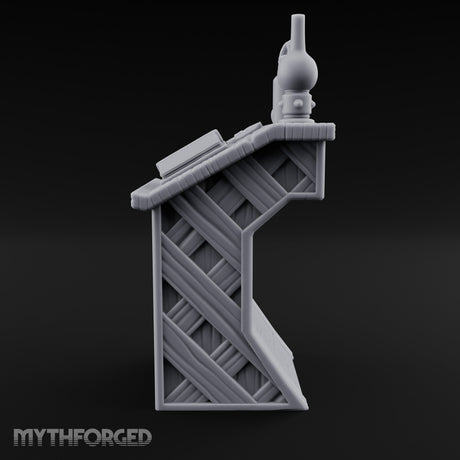 Quill-Inked Bottle-Topped Scholar's Writing Desk Miniature for Dungeons and Dragons, Pathfinder or other TTRPGs