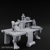 Quill-Stood Scroll-Draped Scholar's Writing Desk gallery 2