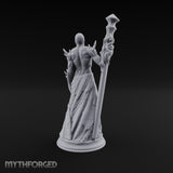 Risen Wearing Rags Nothic One-Eyed Spined Stalker with Crystal Staff