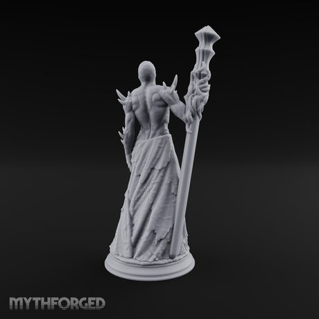 Risen Wearing Rags Nothic One-Eyed Spined Stalker with Crystal Staff