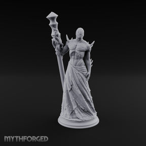 Risen Wearing Rags Nothic One-Eyed Spined Stalker with Crystal Staff
