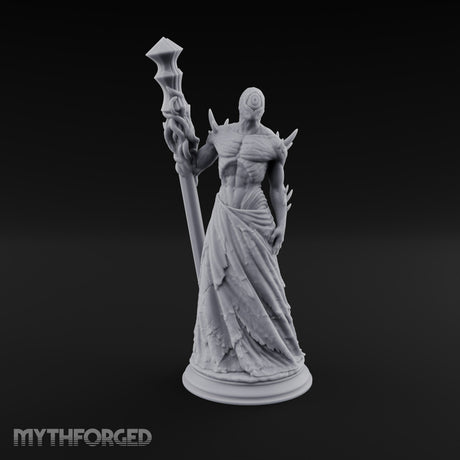 Risen Wearing Rags Nothic One-Eyed Spined Stalker with Crystal Staff