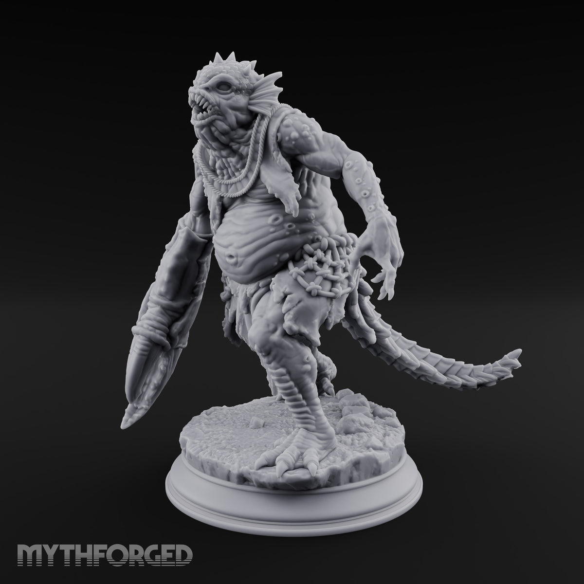 Claw, Spear and Lamp Oil Sahuagin Fish-Man A