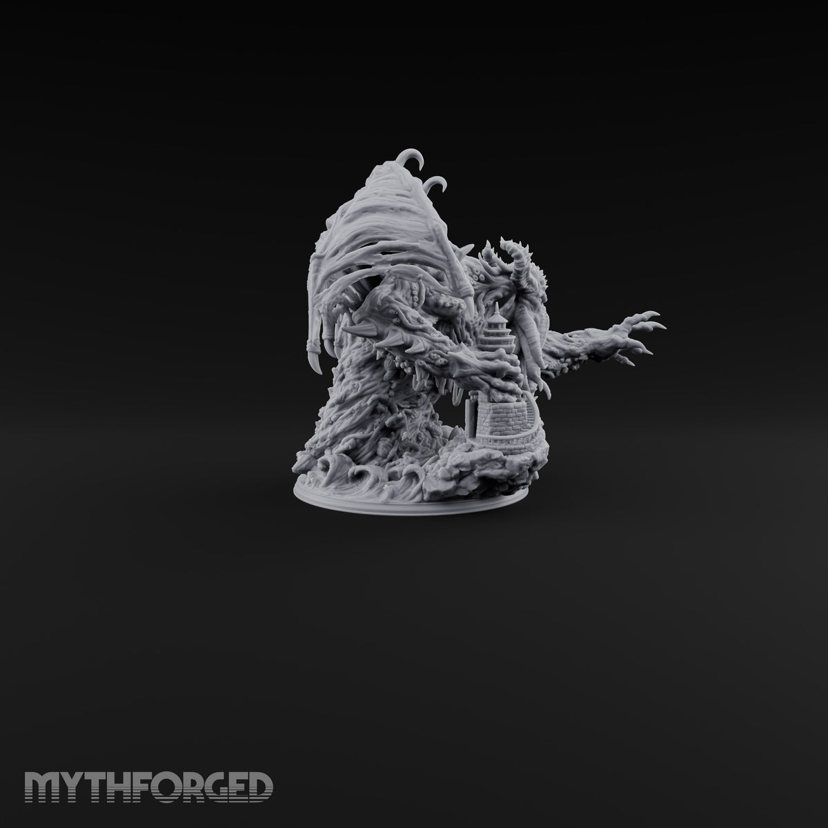 Lighthouse Keeper's Worst Night Cthulhu Winged Tentacle-Faced Horror