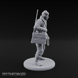 Radio Calling Human Resistance Fighter Miniature for Dungeons and Dragons, Pathfinder or other TTRPGs