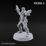 Wasteland Welcome Committee Human Raiders — G · Twin Auto Pistols + Twin Stubber Pistols