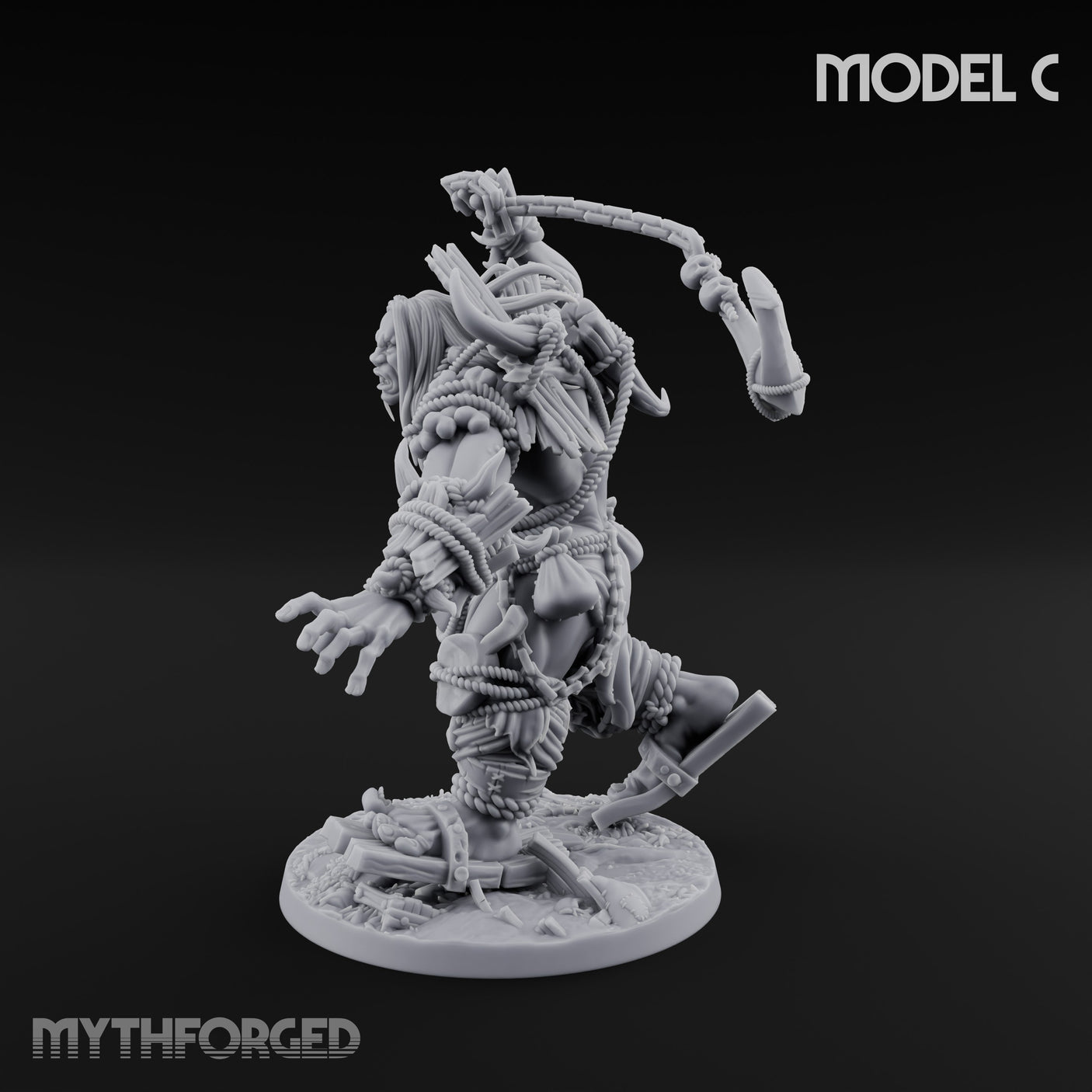 Raiding And Pillaging Hill Giant Marauder C Miniature for Dungeons and Dragons, Pathfinder or other TTRPGs