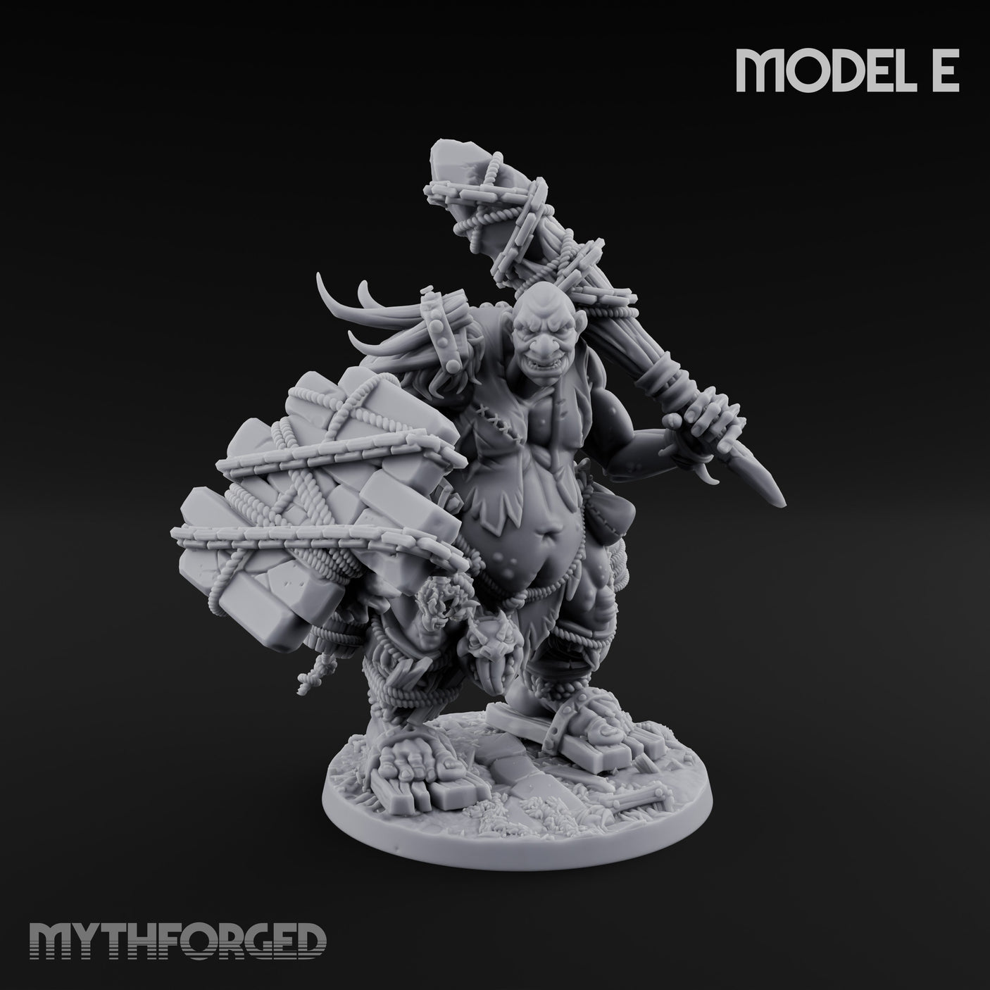 Raiding And Pillaging Hill Giant Marauder E Miniature for Dungeons and Dragons, Pathfinder or other TTRPGs
