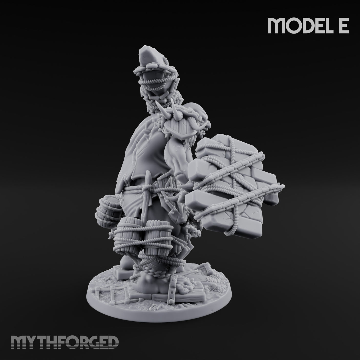 Raiding And Pillaging Hill Giant Marauder E Miniature for Dungeons and Dragons, Pathfinder or other TTRPGs