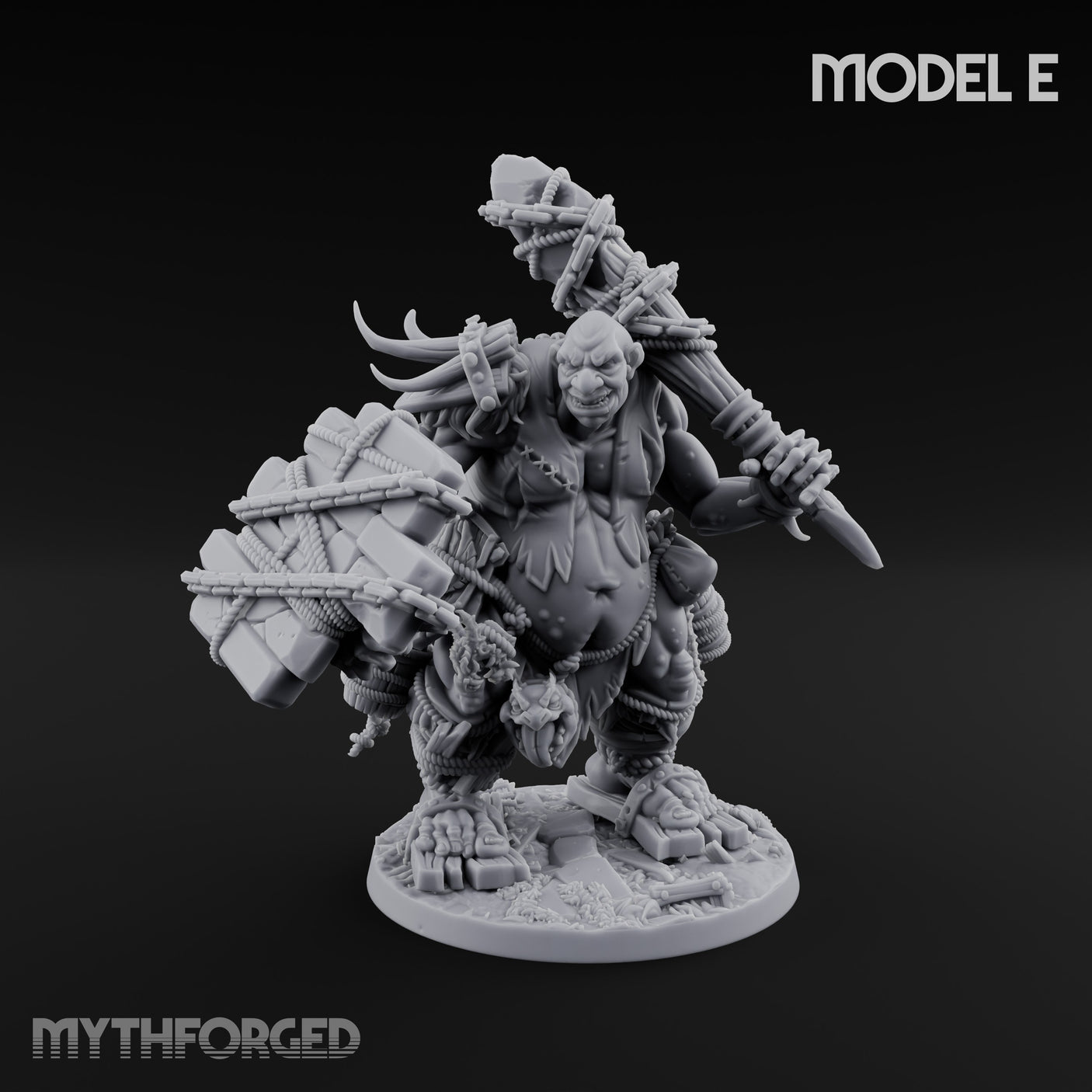Raiding And Pillaging Hill Giant Marauder E Miniature for Dungeons and Dragons, Pathfinder or other TTRPGs