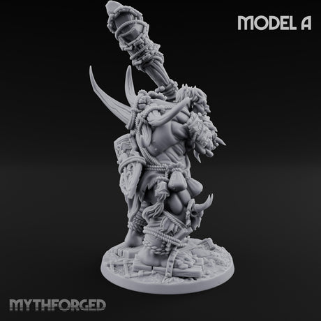 Raiding And Pillaging Hill Giant Marauders Miniature for Dungeons and Dragons, Pathfinder or other TTRPGs