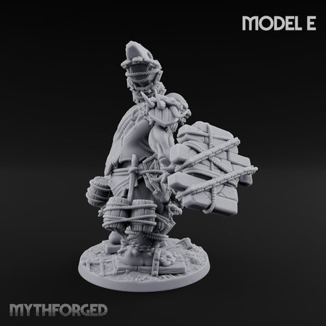 Raiding And Pillaging Hill Giant Marauders Miniature for Dungeons and Dragons, Pathfinder or other TTRPGs