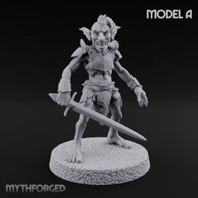 Raiding Rabble Goblin Raider A Miniature for Dungeons and Dragons, Pathfinder or other TTRPGs