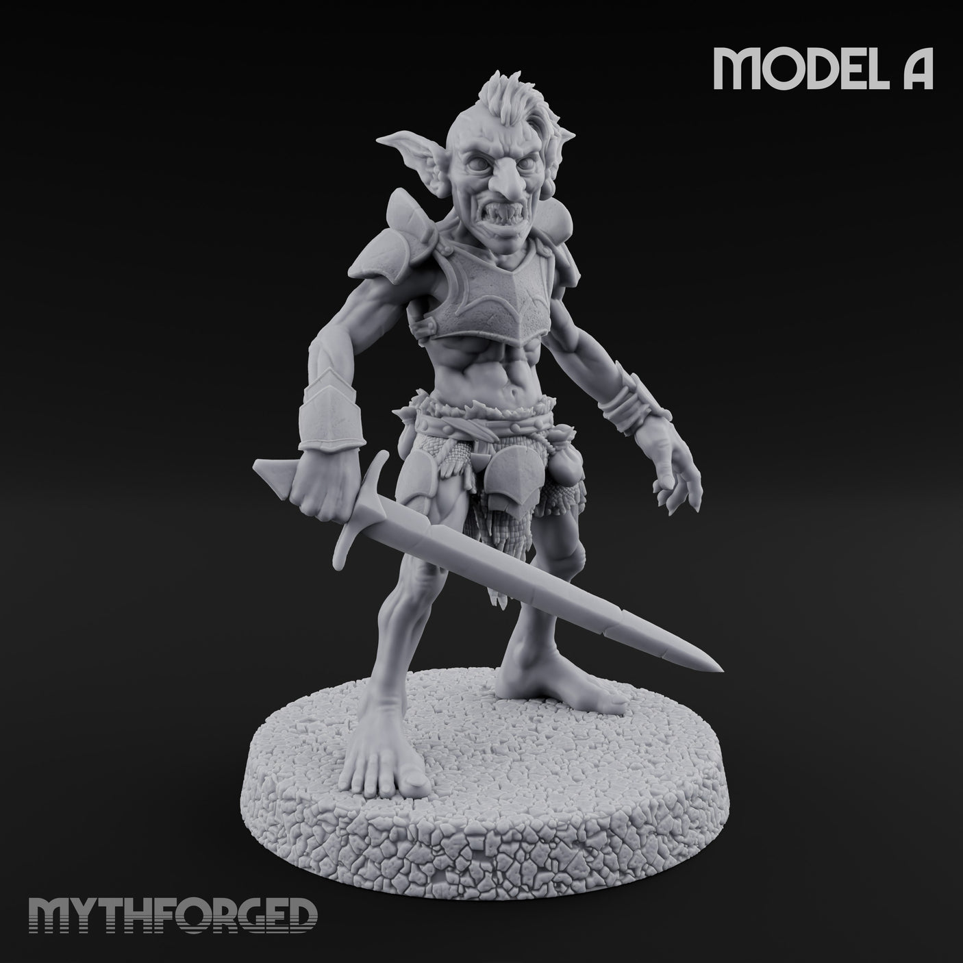 Raiding Rabble Goblin Raider A Miniature for Dungeons and Dragons, Pathfinder or other TTRPGs