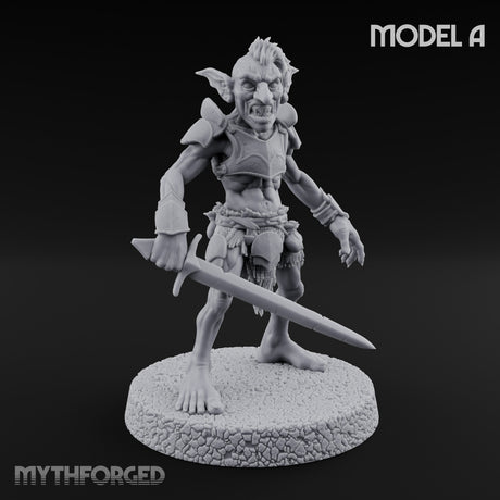 Raiding Rabble Goblin Raider A Miniature for Dungeons and Dragons, Pathfinder or other TTRPGs