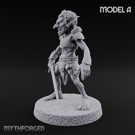 Raiding Rabble Goblin Raider A Miniature for Dungeons and Dragons, Pathfinder or other TTRPGs