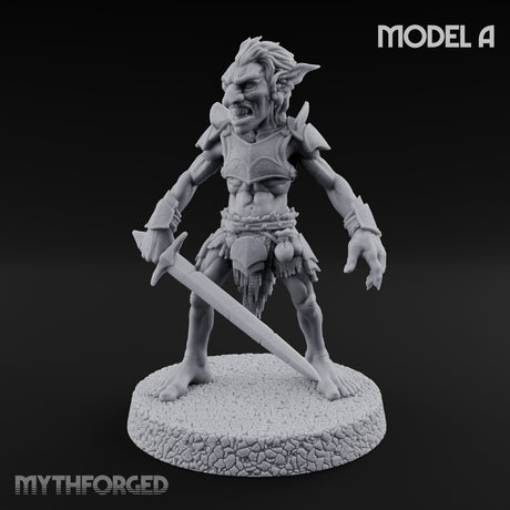 Raiding Rabble Goblin Raider A Miniature for Dungeons and Dragons, Pathfinder or other TTRPGs