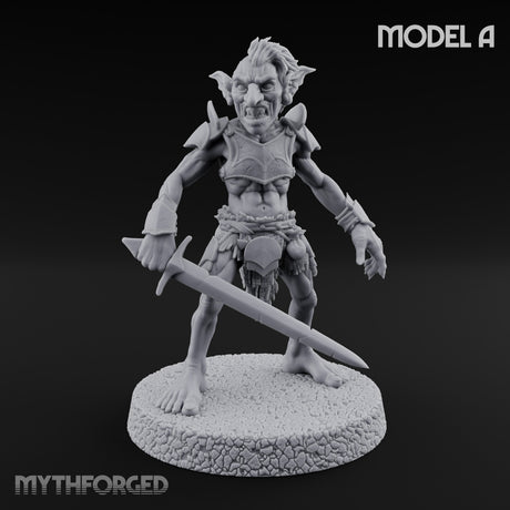 Raiding Rabble Goblin Raider A Miniature for Dungeons and Dragons, Pathfinder or other TTRPGs