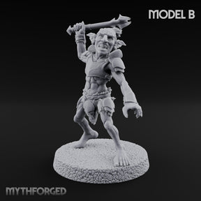 Raiding Rabble Goblin Raider B Miniature for Dungeons and Dragons, Pathfinder or other TTRPGs