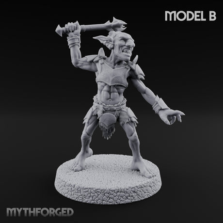 Raiding Rabble Goblin Raider B Miniature for Dungeons and Dragons, Pathfinder or other TTRPGs