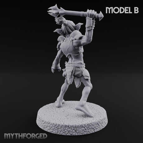 Raiding Rabble Goblin Raider B Miniature for Dungeons and Dragons, Pathfinder or other TTRPGs