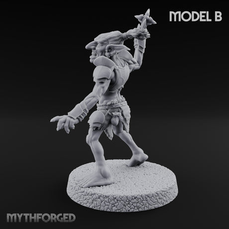 Raiding Rabble Goblin Raider B Miniature for Dungeons and Dragons, Pathfinder or other TTRPGs