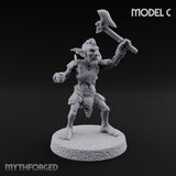 Raiding Rabble Goblin Raider C Miniature for Dungeons and Dragons, Pathfinder or other TTRPGs