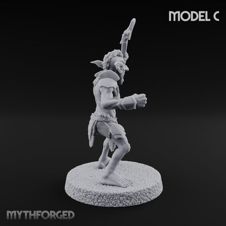 Raiding Rabble Goblin Raider C Miniature for Dungeons and Dragons, Pathfinder or other TTRPGs