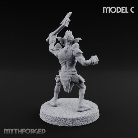 Raiding Rabble Goblin Raider C Miniature for Dungeons and Dragons, Pathfinder or other TTRPGs