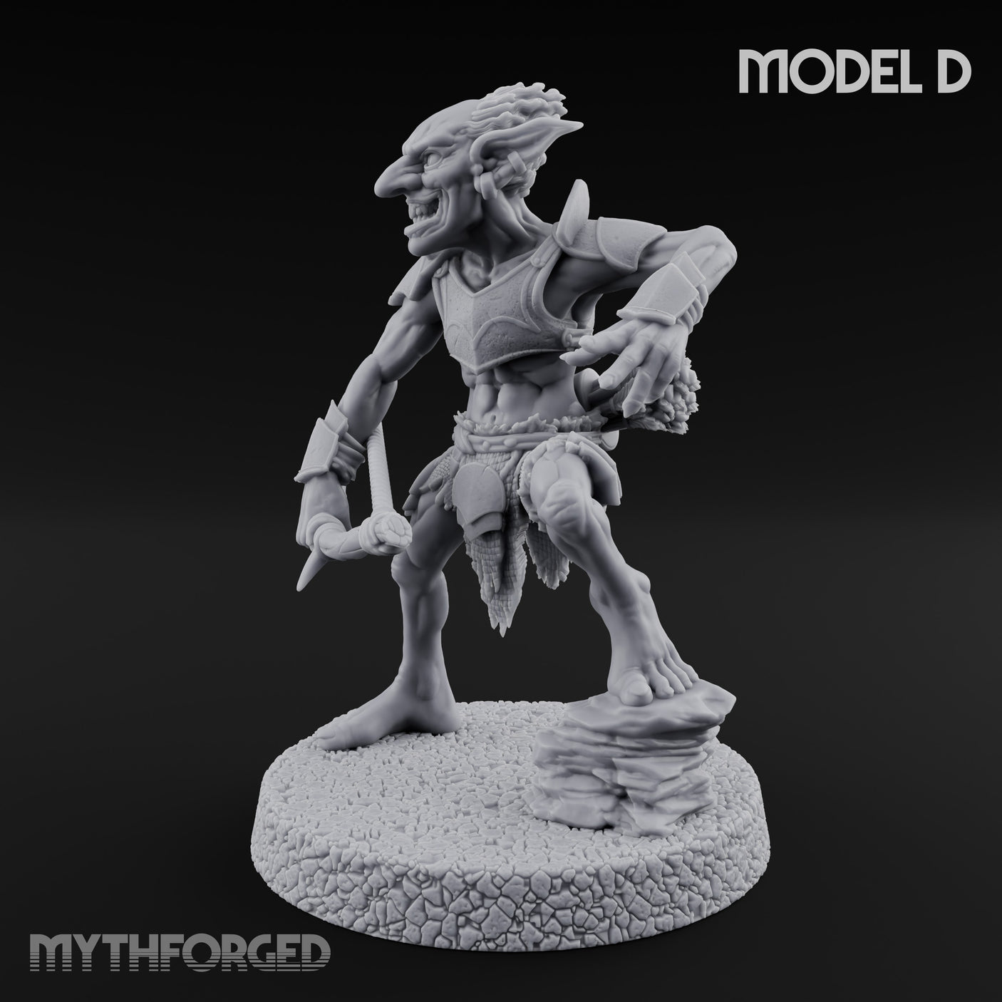 Raiding Rabble Goblin Raider D Miniature for Dungeons and Dragons, Pathfinder or other TTRPGs