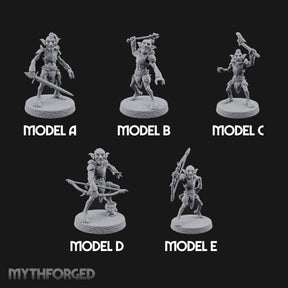 Raiding Rabble Goblin Raiders Miniature for Dungeons and Dragons, Pathfinder or other TTRPGs
