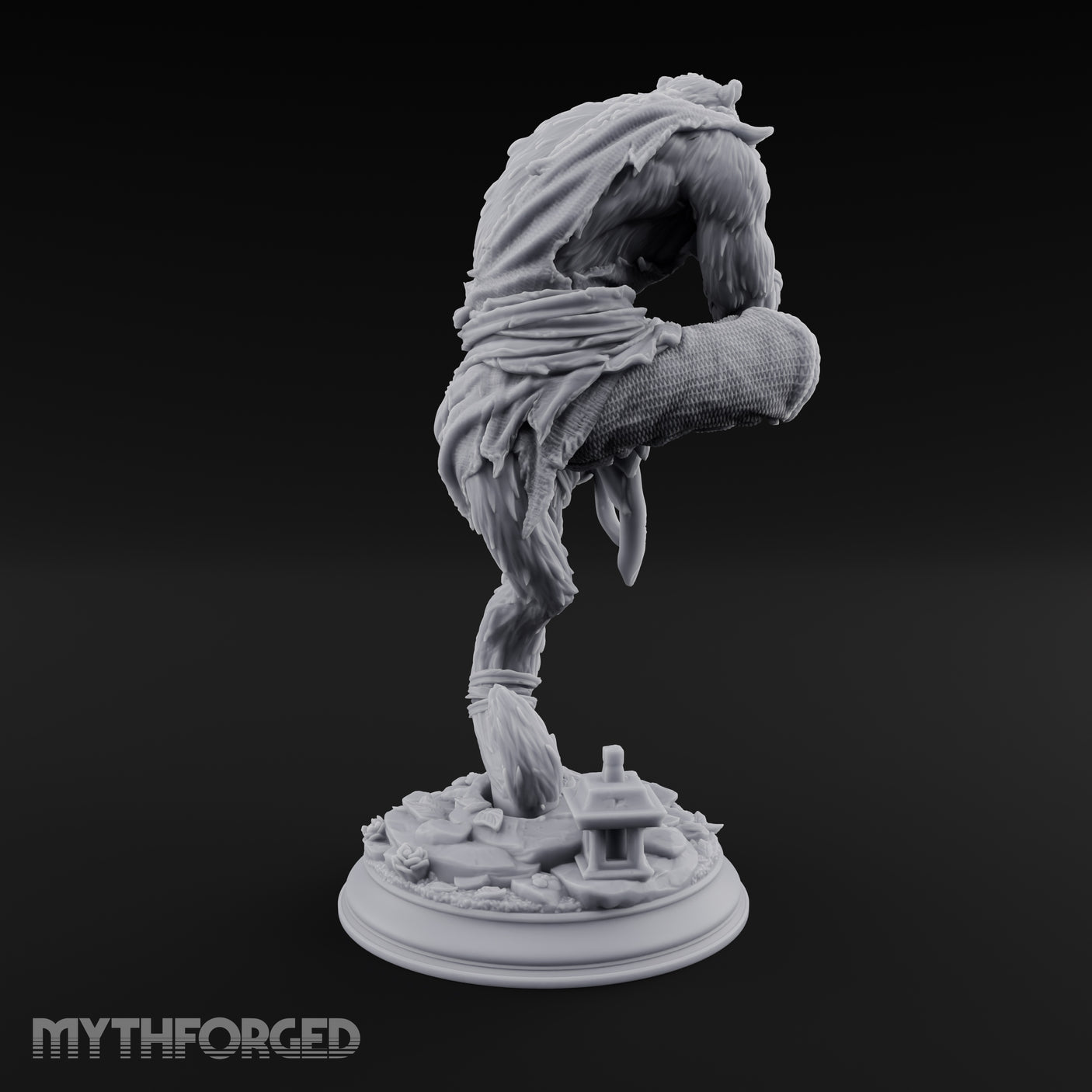 Levitating Meditation Rakshasa Monk Miniature for Dungeons and Dragons, Pathfinder or other TTRPGs